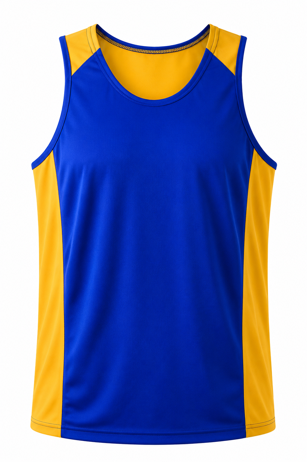 ROYAL/GOLD - Premier Mens Singlets