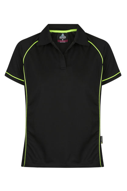 BLACK/GREEN - Endeavour Lady Polos