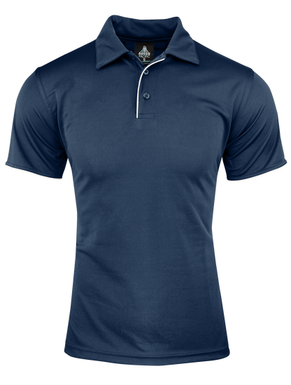 NAVY/WHITE - Yarra Mens Polos