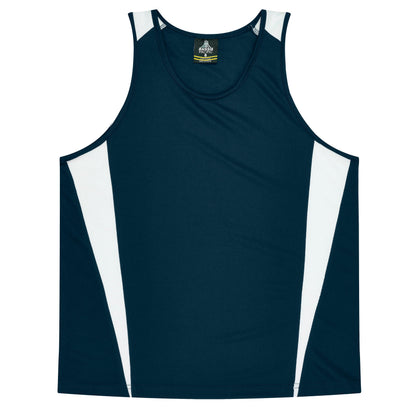 NAVY/WHITE - Eureka Kids Singlets