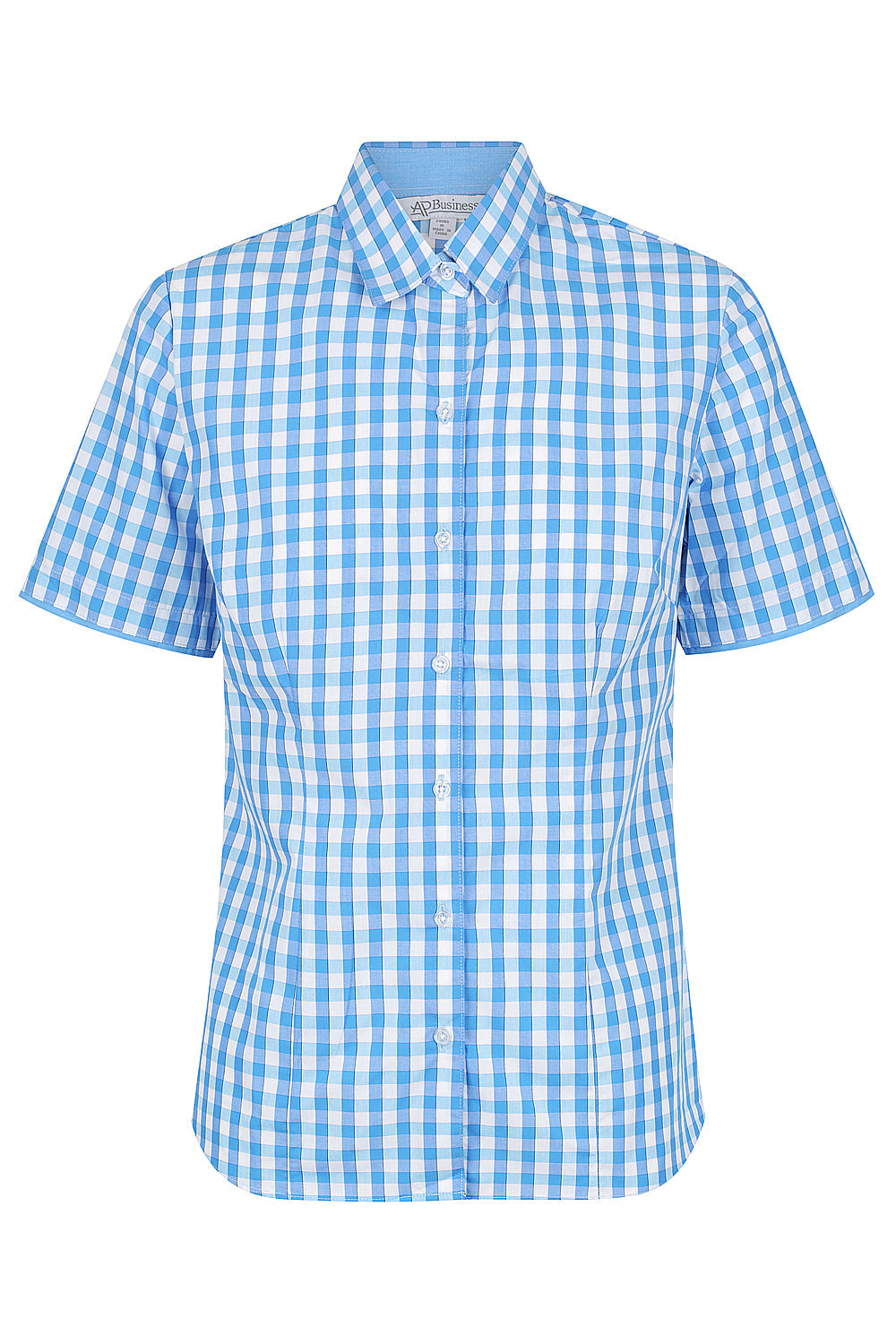 MID BLUE/SKY - Devonport Lady Shirt Short Sleeve