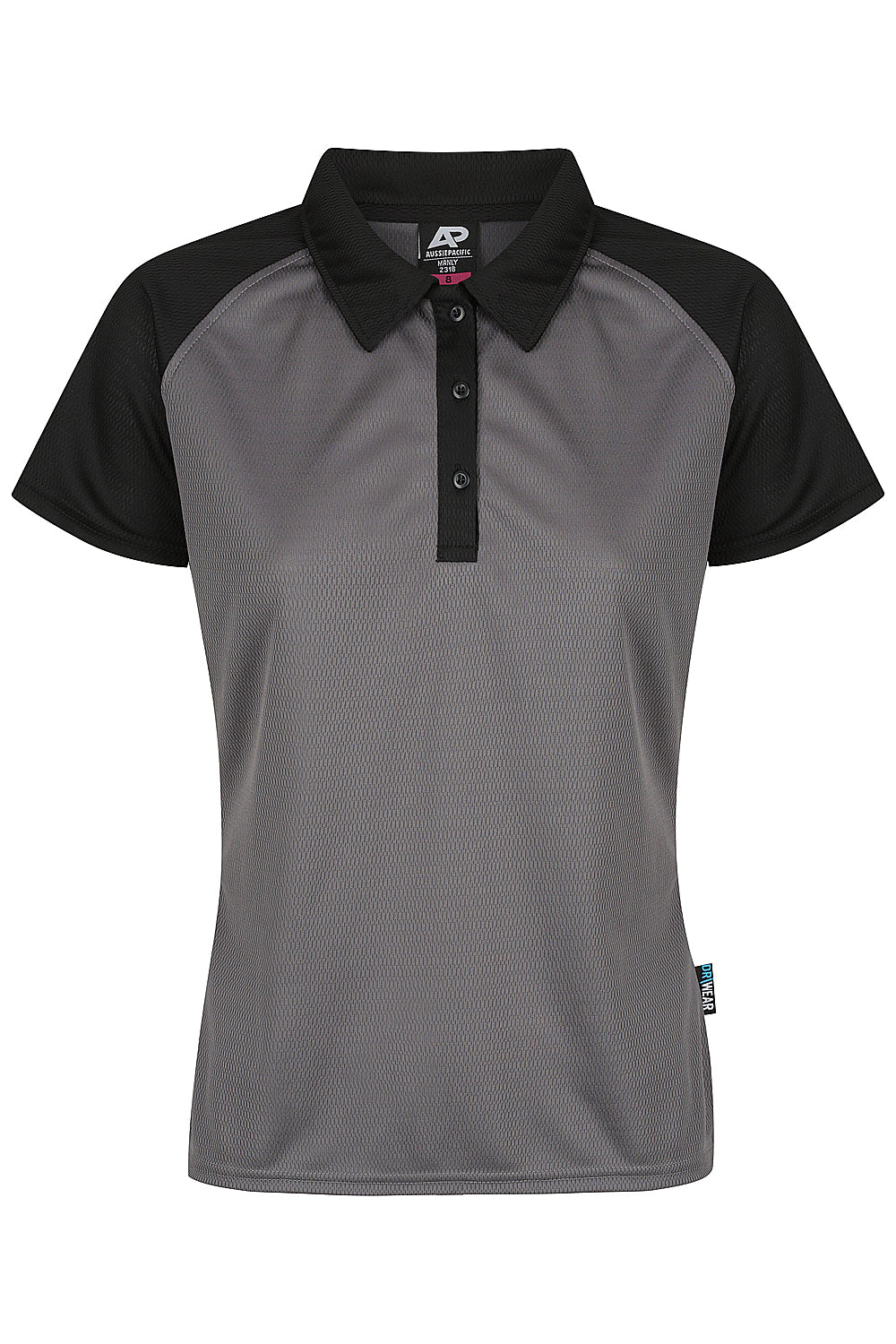 Charcoal/Black - Manly Lady Polos