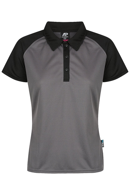 Charcoal/Black - Manly Lady Polos