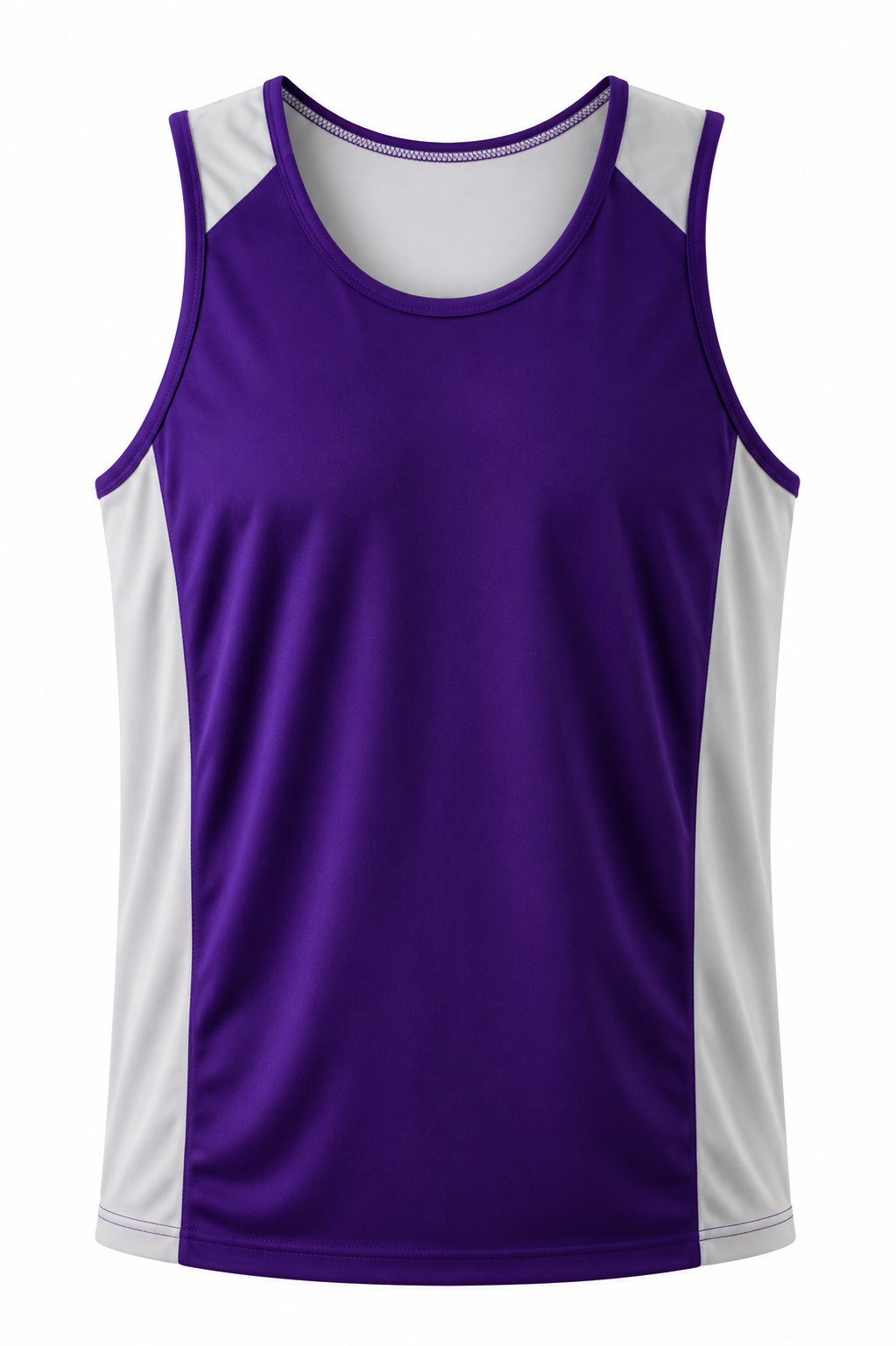 PURPLE/WHITE - Premier Mens Singlets