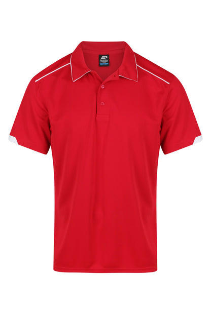 RED/WHITE - Currumbin Mens Polos