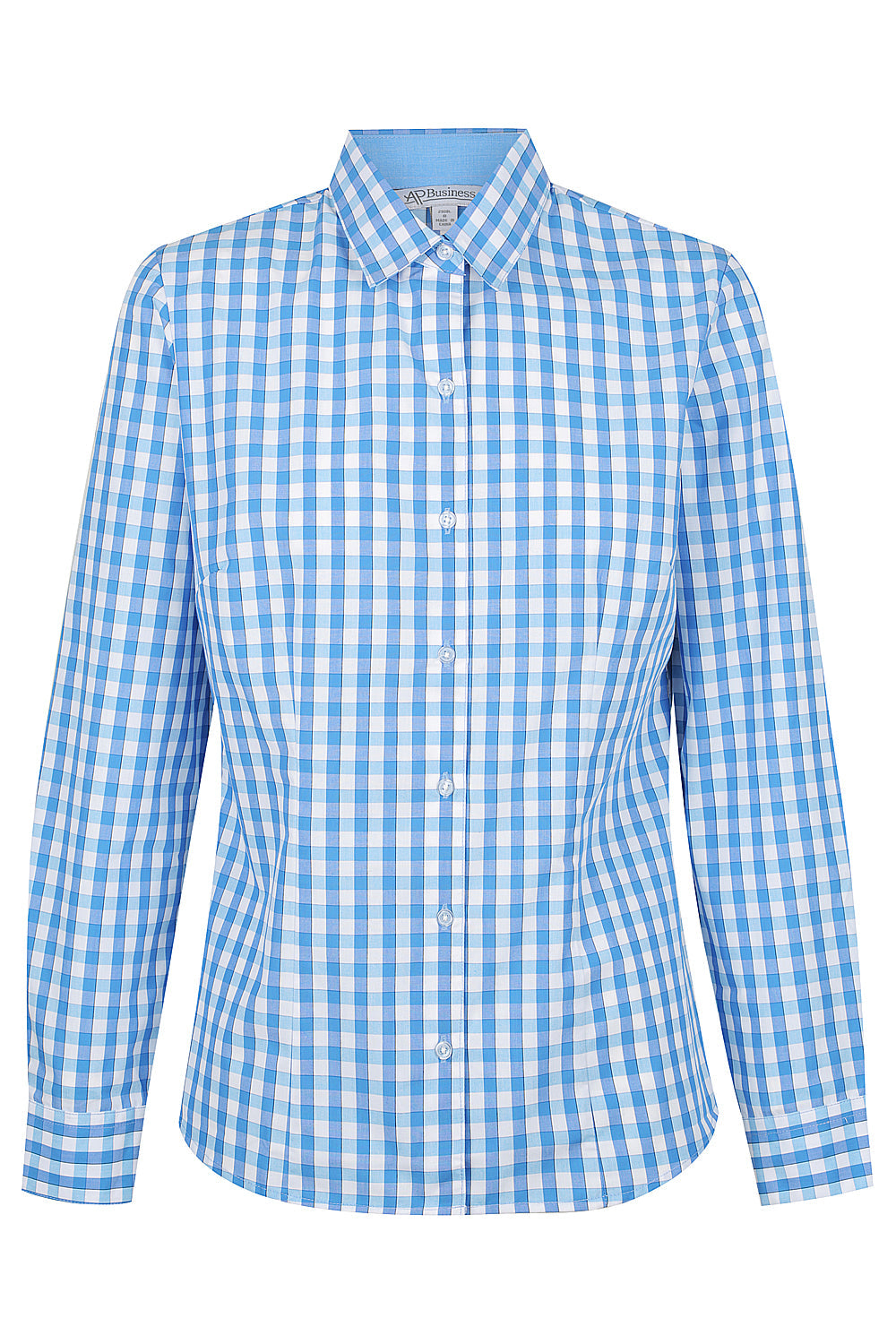 MID BLUE/SKY - Devonport Lady Shirt Long Sleeve