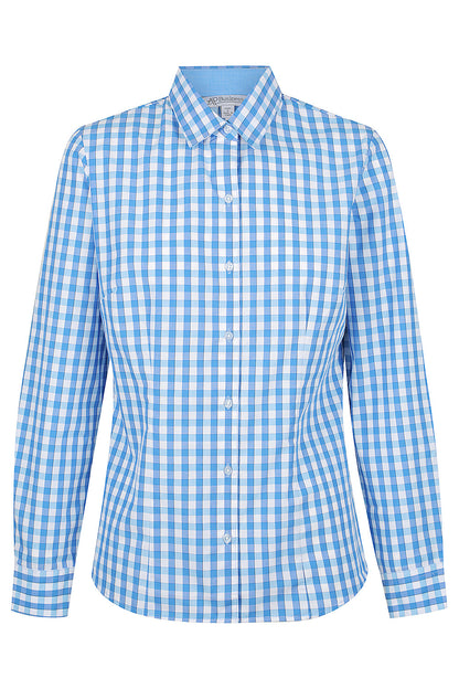 MID BLUE/SKY - Devonport Lady Shirt Long Sleeve