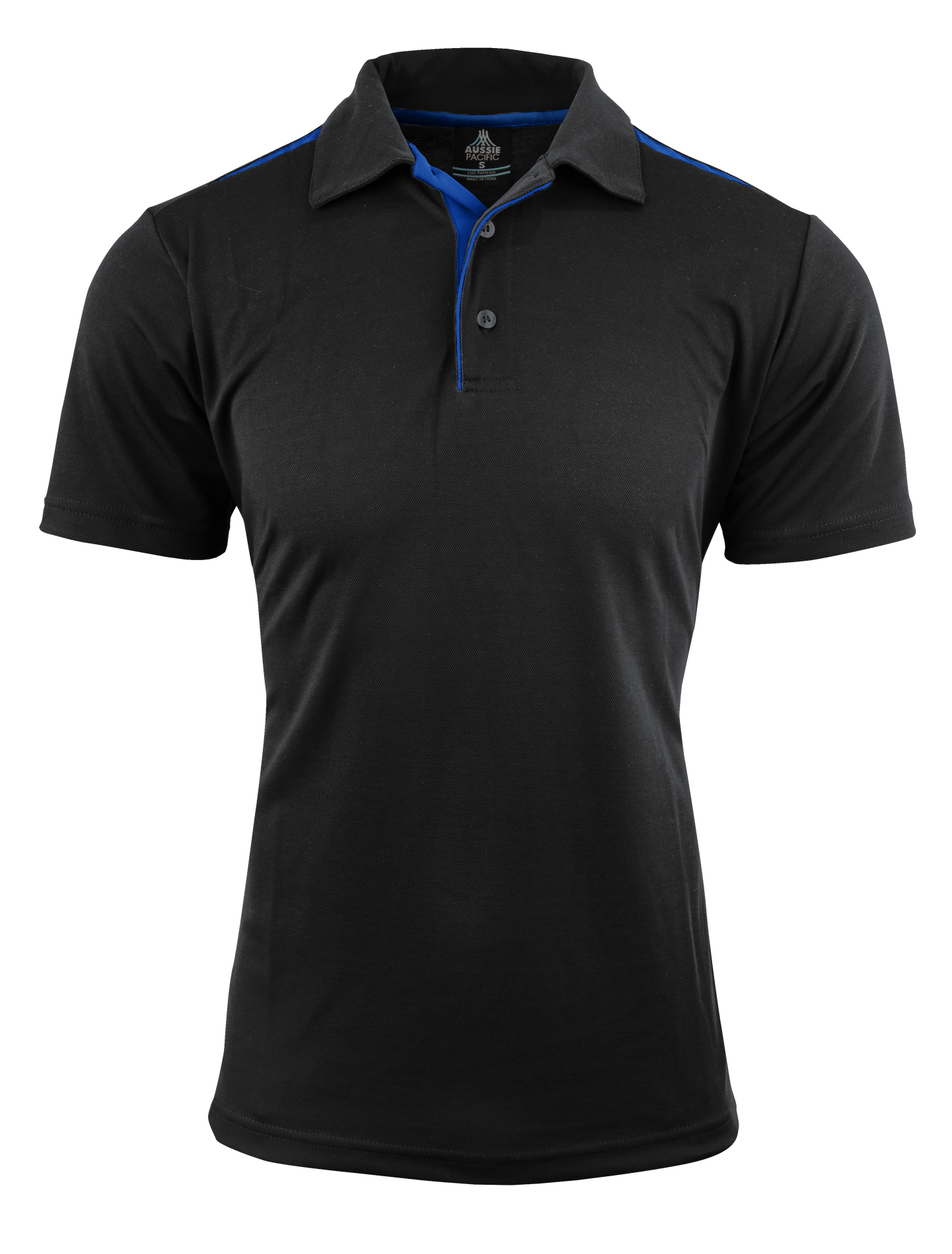 BLACK/ROYAL - Paterson Mens Polos