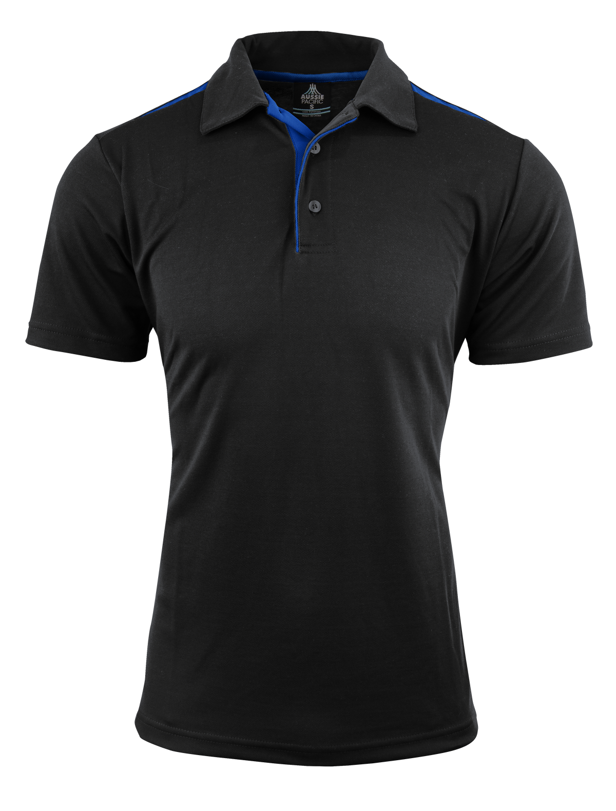 BLACK/ROYAL - Paterson Mens Polos