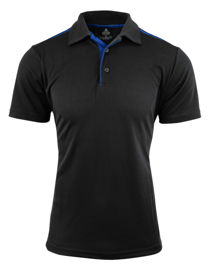 BLACK/ROYAL - Paterson Mens Polos