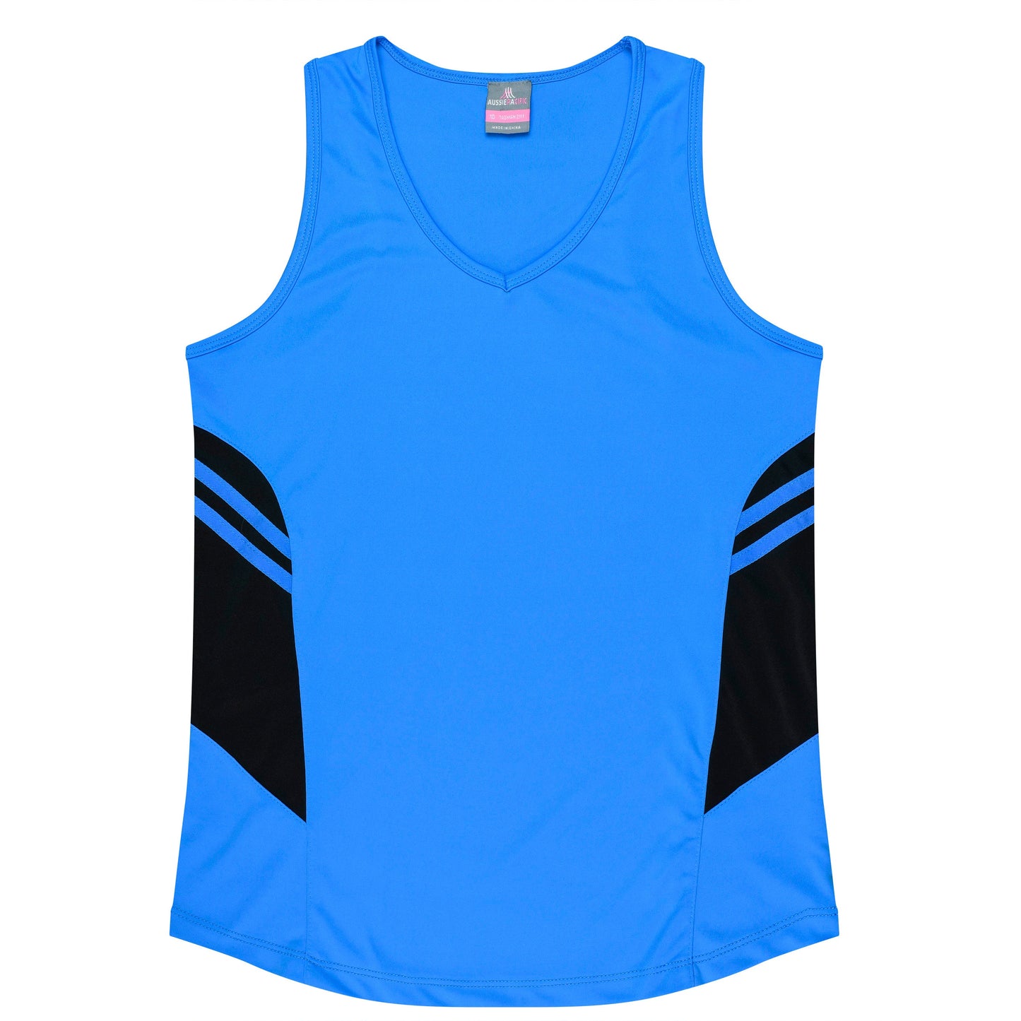 CYAN/BLACK - Tasman Lady Singlets