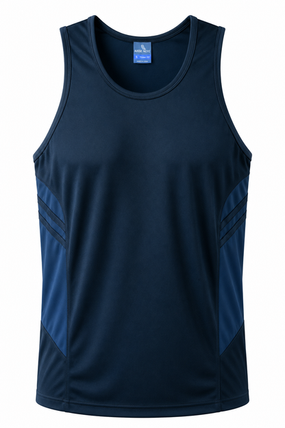 NAVY - Tasman Mens Singlets