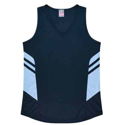 NAVY/SKY - Tasman Lady Singlets