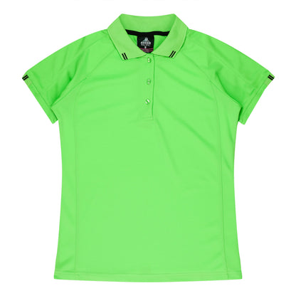 APPLE/BLACK - Flinders Lady Polos