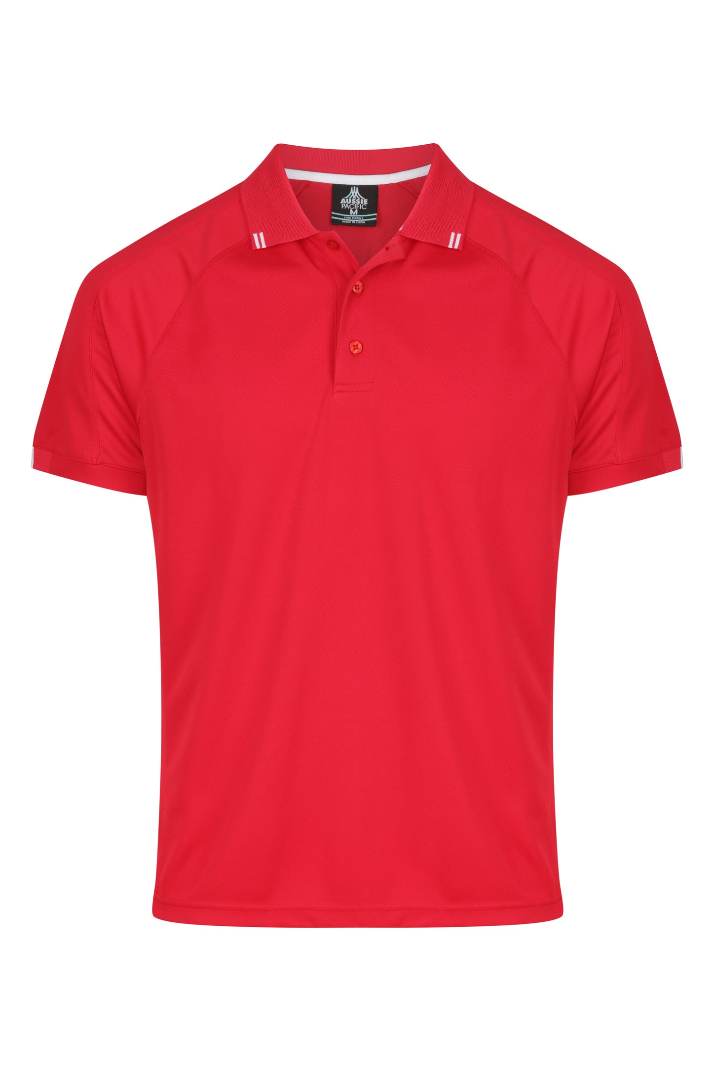 RED/WHITE - Flinders Mens Polos