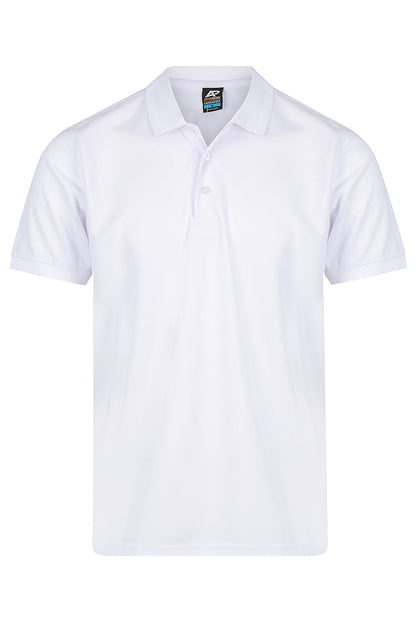White - Lachlan Mens Polos