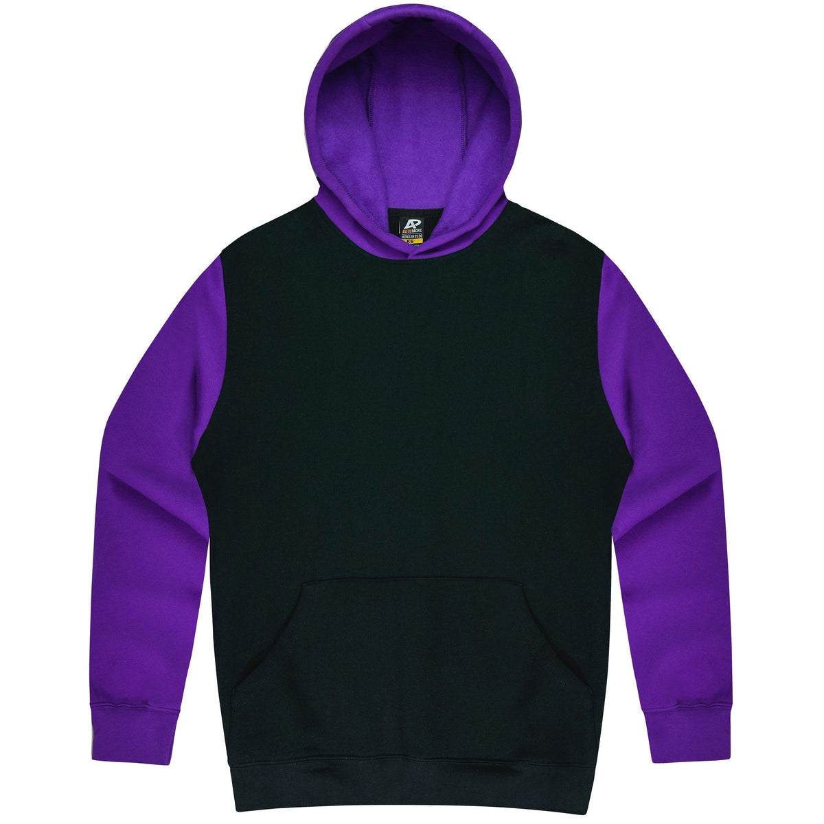 BLACK/ELECTRIC PURPLE - Monash Mens Hoodies