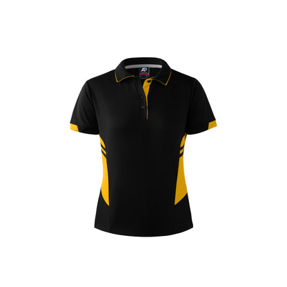BLACK/GOLD - Tasman Lady Polos