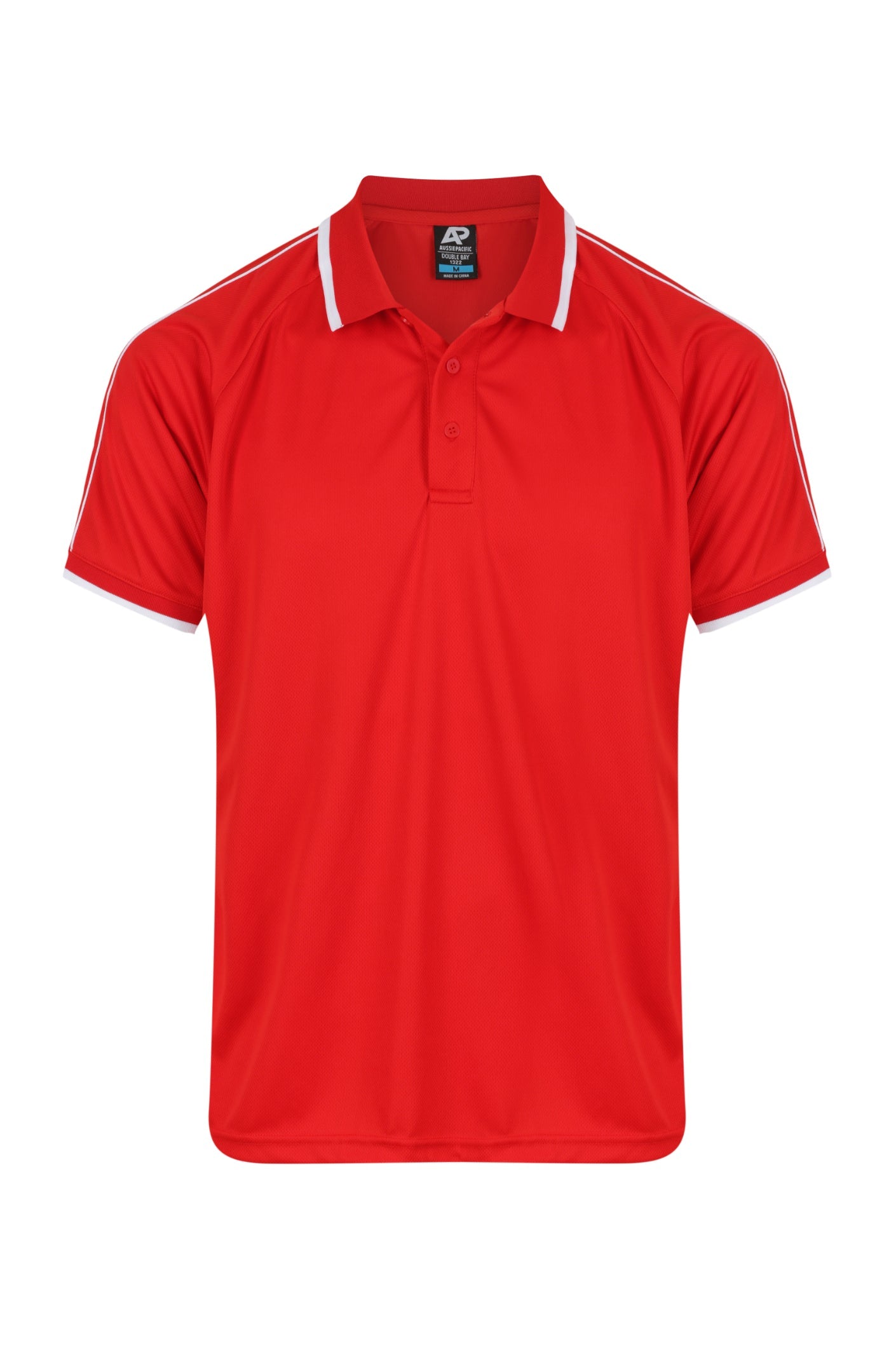 RED/WHITE - Double Bay Mens Polos