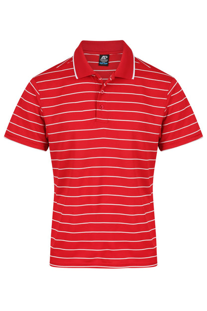 RED/WHITE - Vaucluse Mens Polos