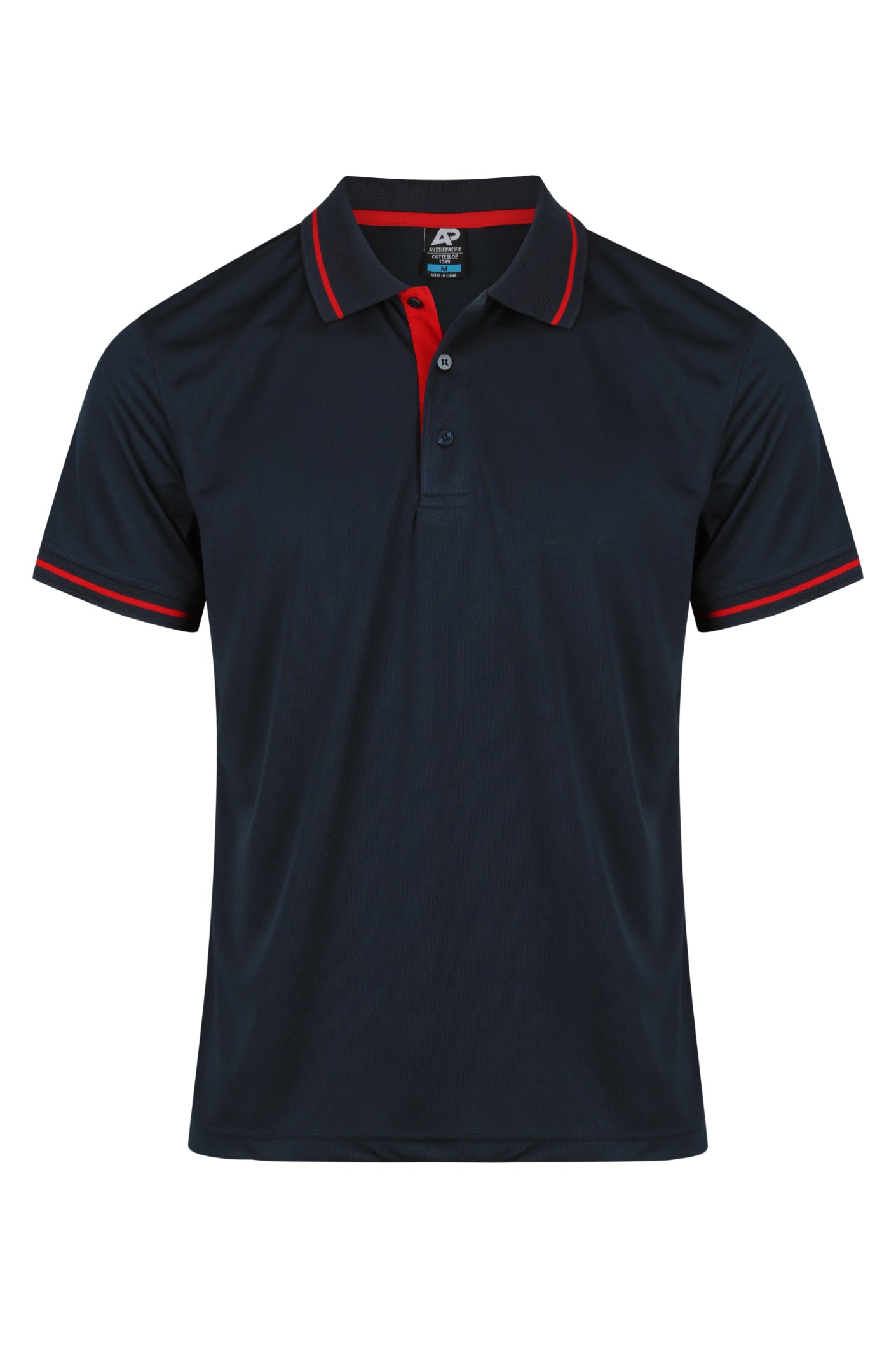 NAVY/RED - Cottesloe Mens Polos