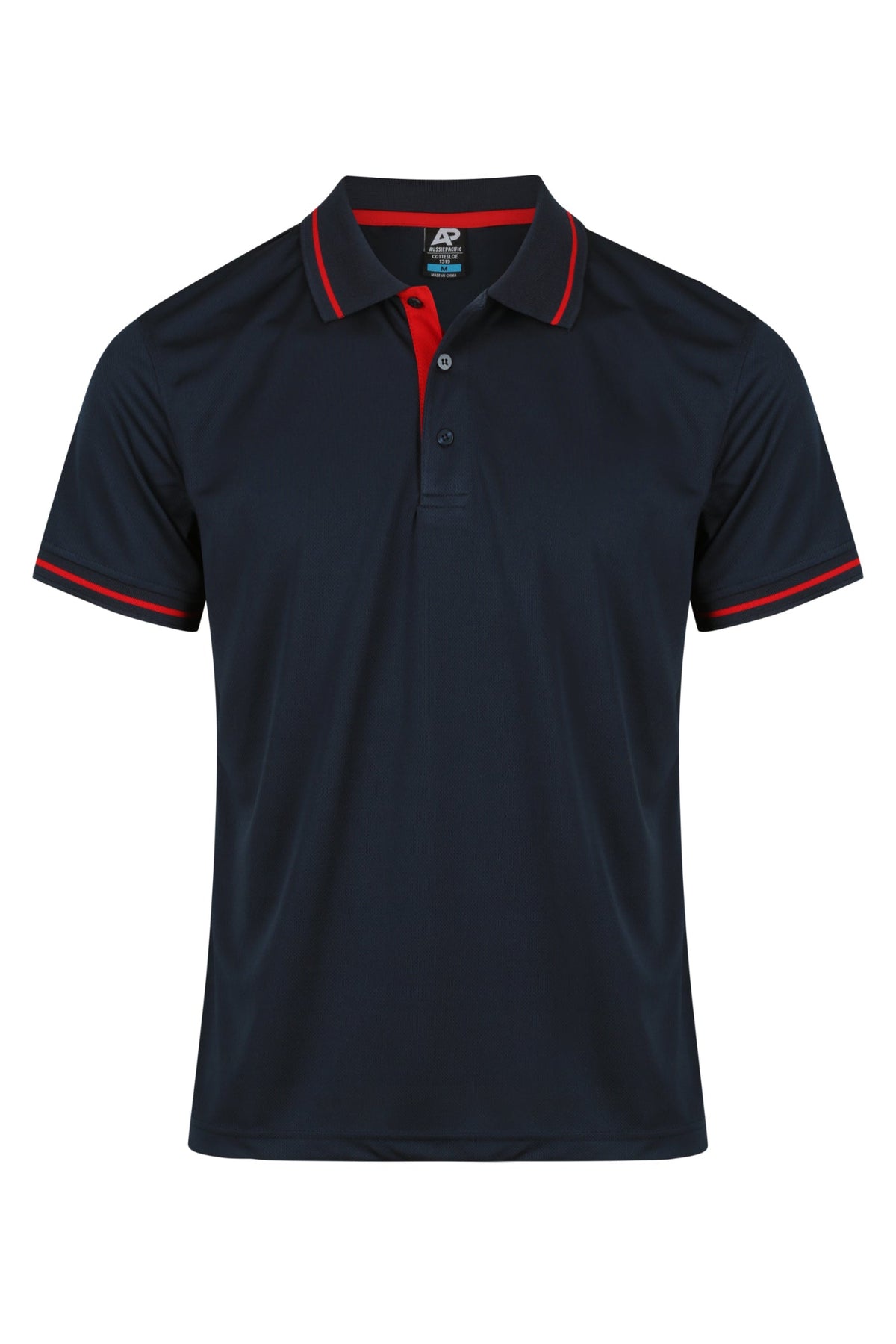 NAVY/RED - Cottesloe Mens Polos