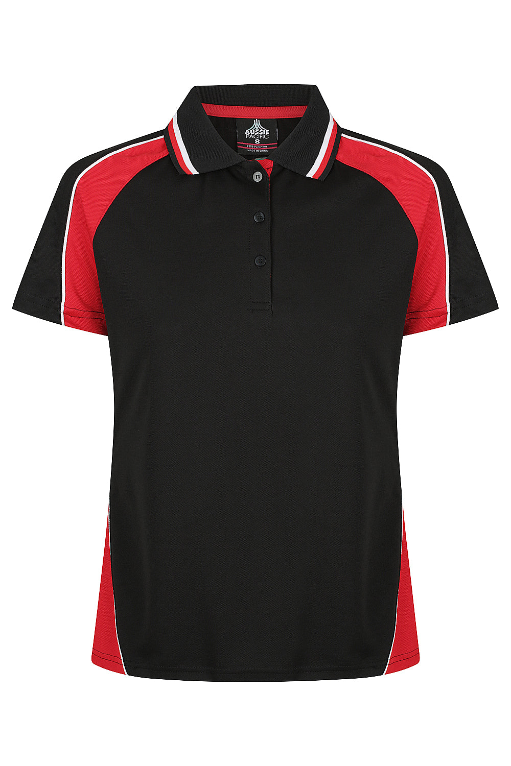 BLACK/RED/WHITE - Panorama Lady Polos
