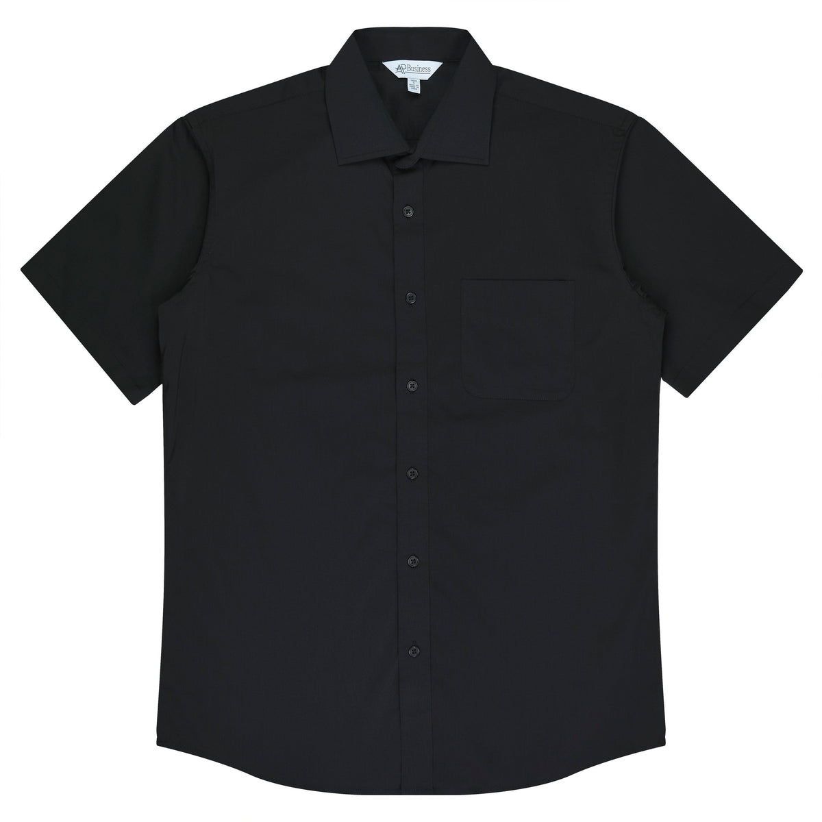Black - Mosman Mens Shirt Short Sleeve