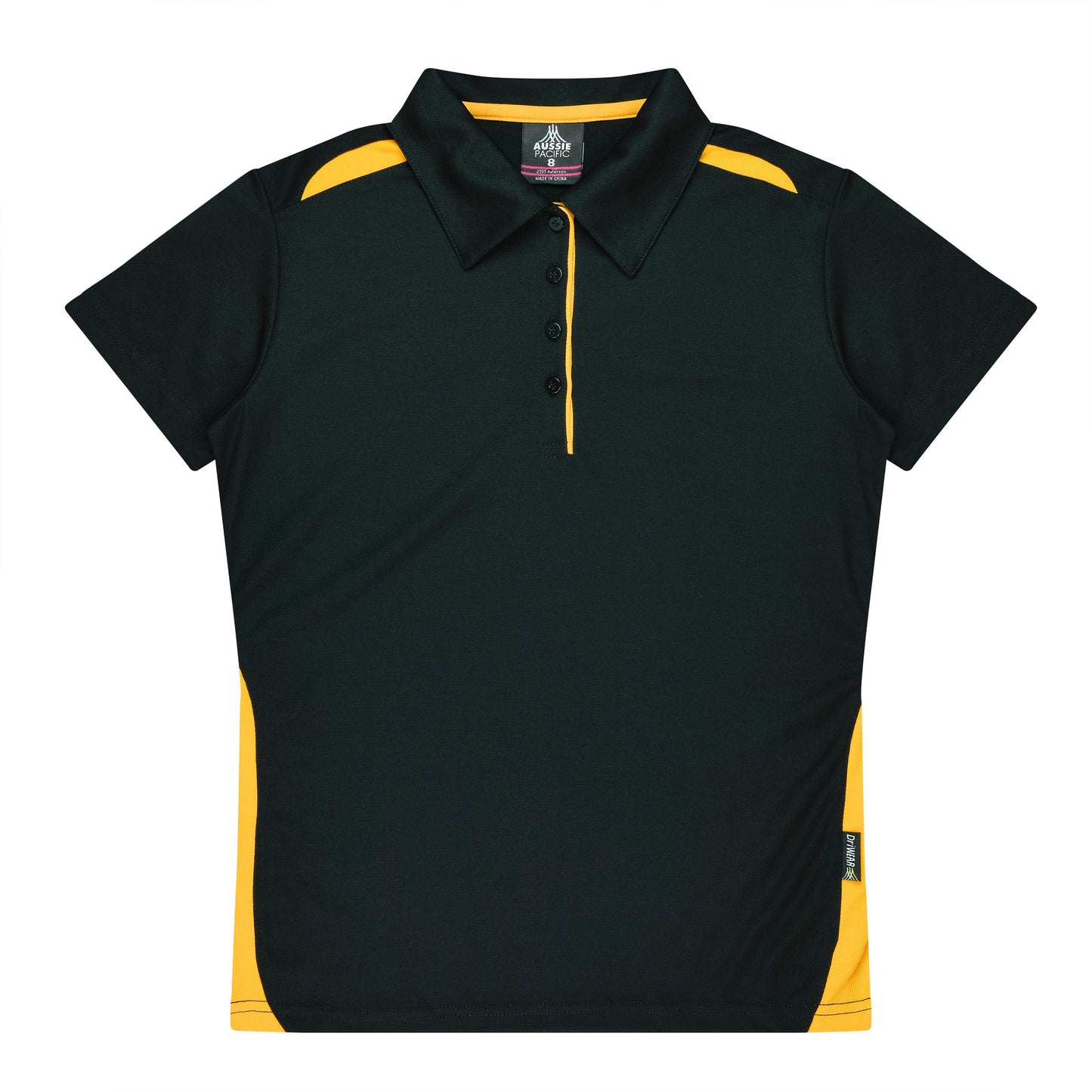 BLACK/GOLD - Paterson Lady Polos