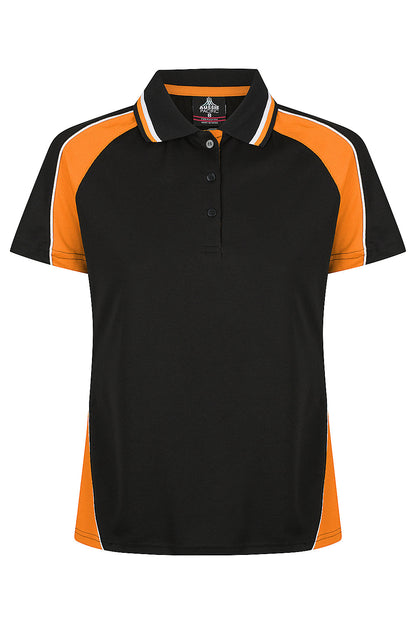 BLACK/ELECTRIC ORANGE/WHITE - Panorama Lady Polos