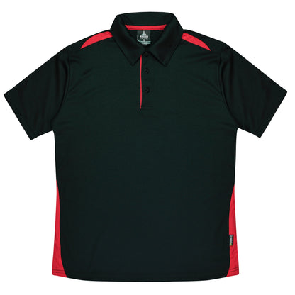 BLACK/RED - Paterson Kids Polos