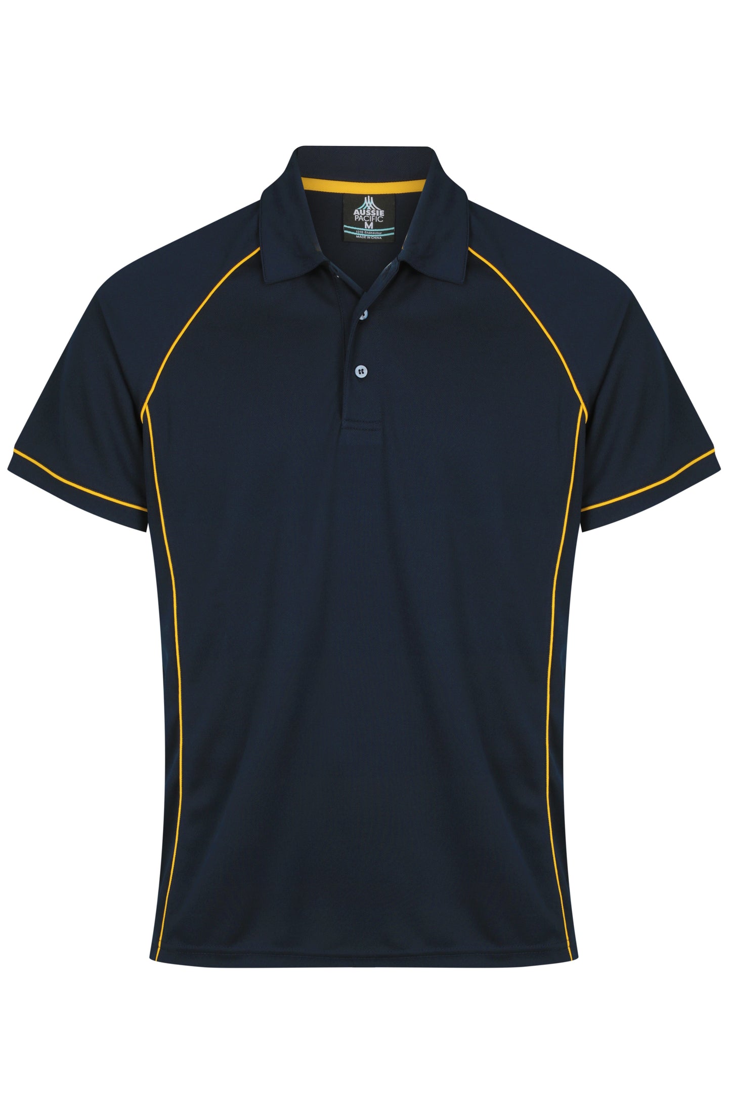 NAVY/GOLD - Endeavour Mens Polos