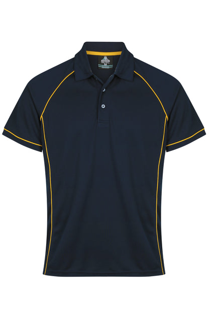 NAVY/GOLD - Endeavour Mens Polos