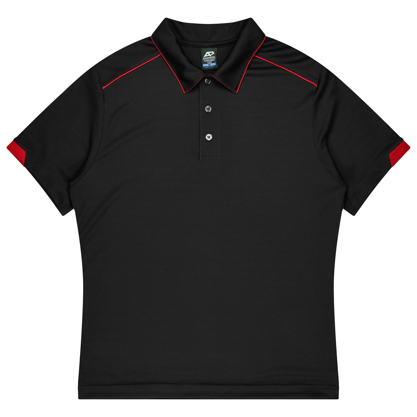 BLACK/RED - Currumbin Kids Polos