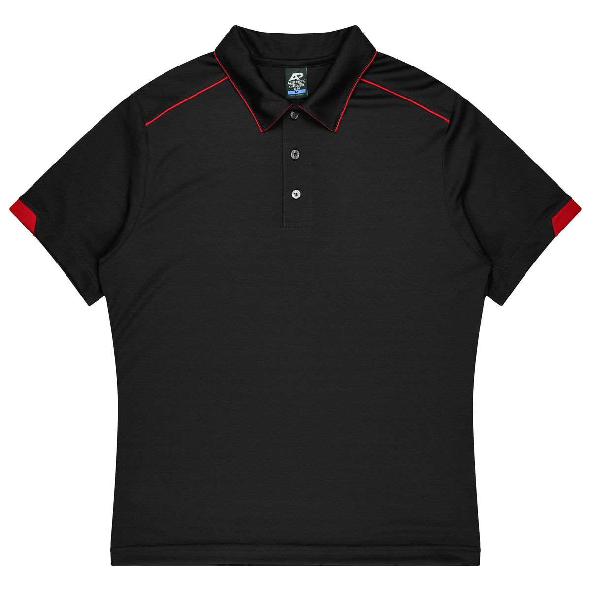 BLACK/RED - Currumbin Kids Polos
