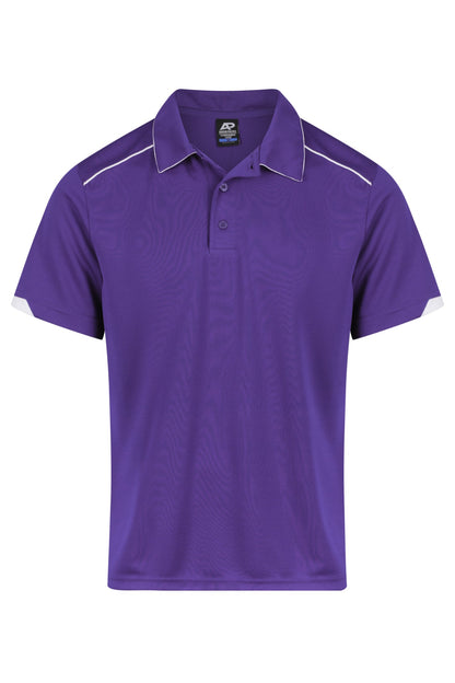 PURPLE/WHITE - Currumbin Mens Polos