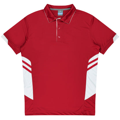 RED/WHITE - Tasman Kids Polos