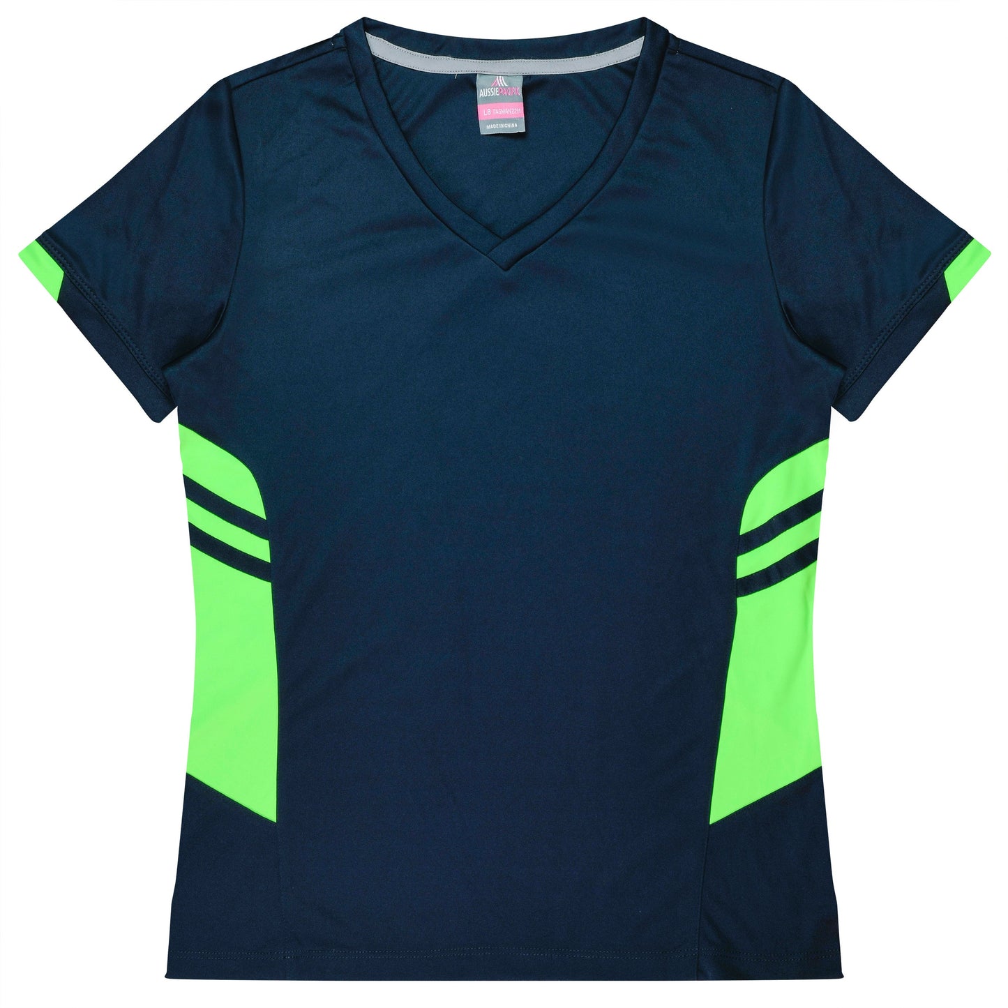 NAVY/NEON GREEN - Tasman Lady Tees