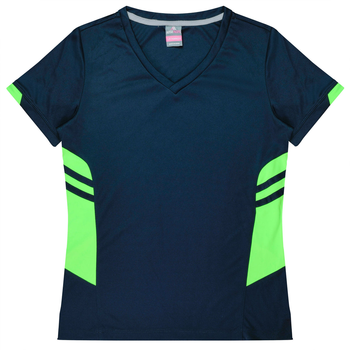 NAVY/NEON GREEN - Tasman Lady Tees