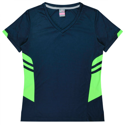 NAVY/NEON GREEN - Tasman Lady Tees