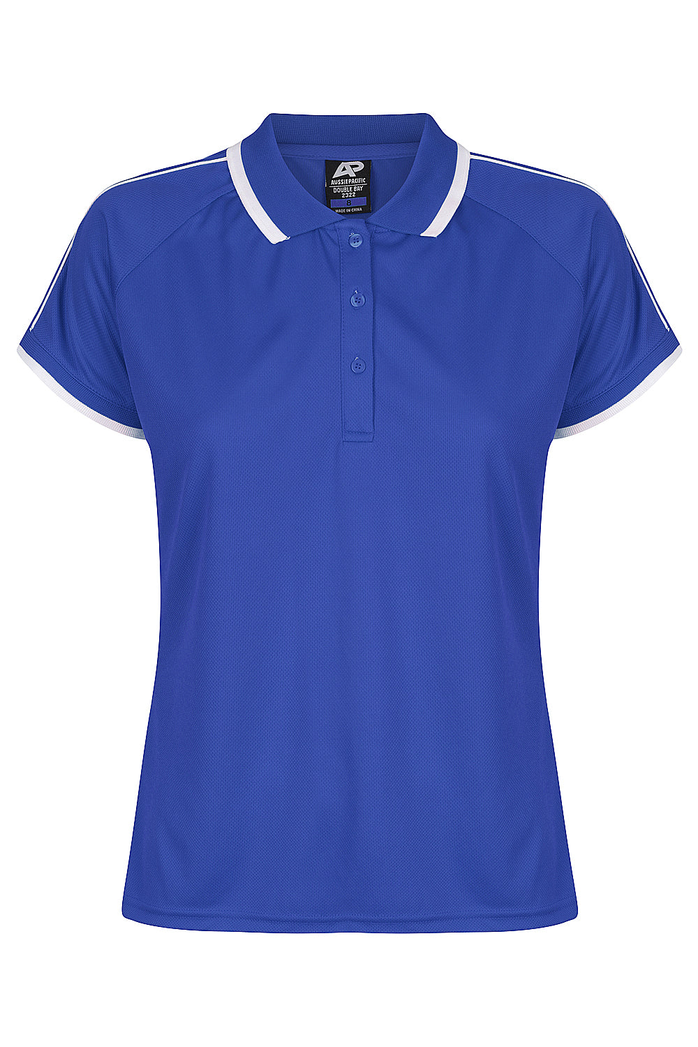 ROYAL/WHITE - Double Bay Lady Polos
