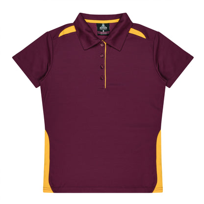 MAROON/GOLD - Paterson Lady Polos
