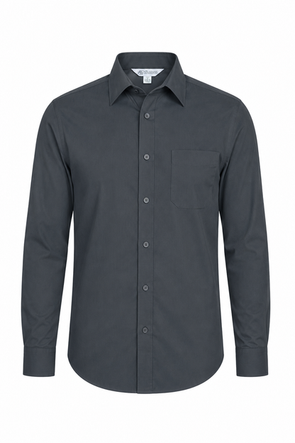 Slate - Mosman Mens Shirt Long Sleeve