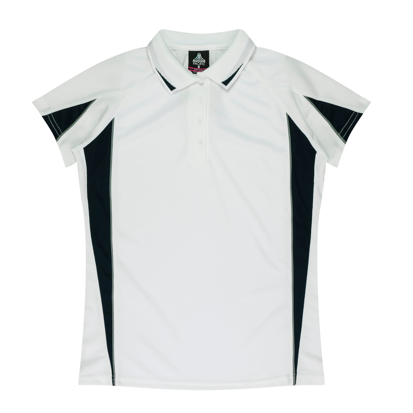 WHITE/BLACK - Eureka Lady Polos