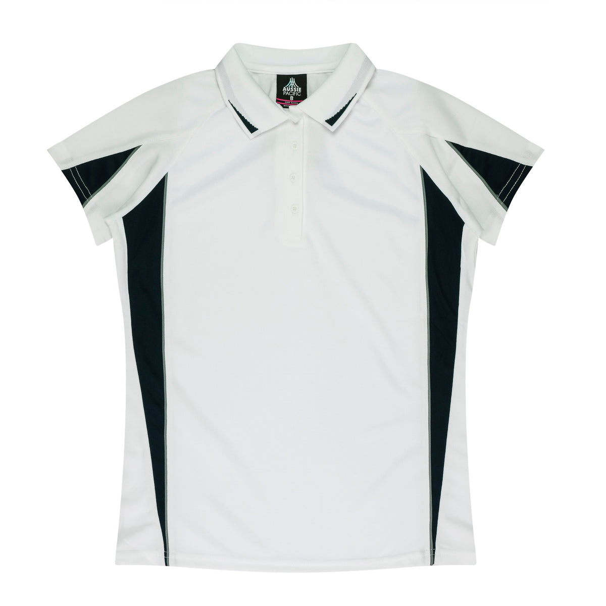 WHITE/BLACK - Eureka Lady Polos