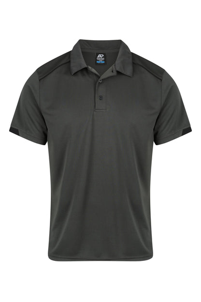 SLATE/BLACK - Currumbin Mens Polos