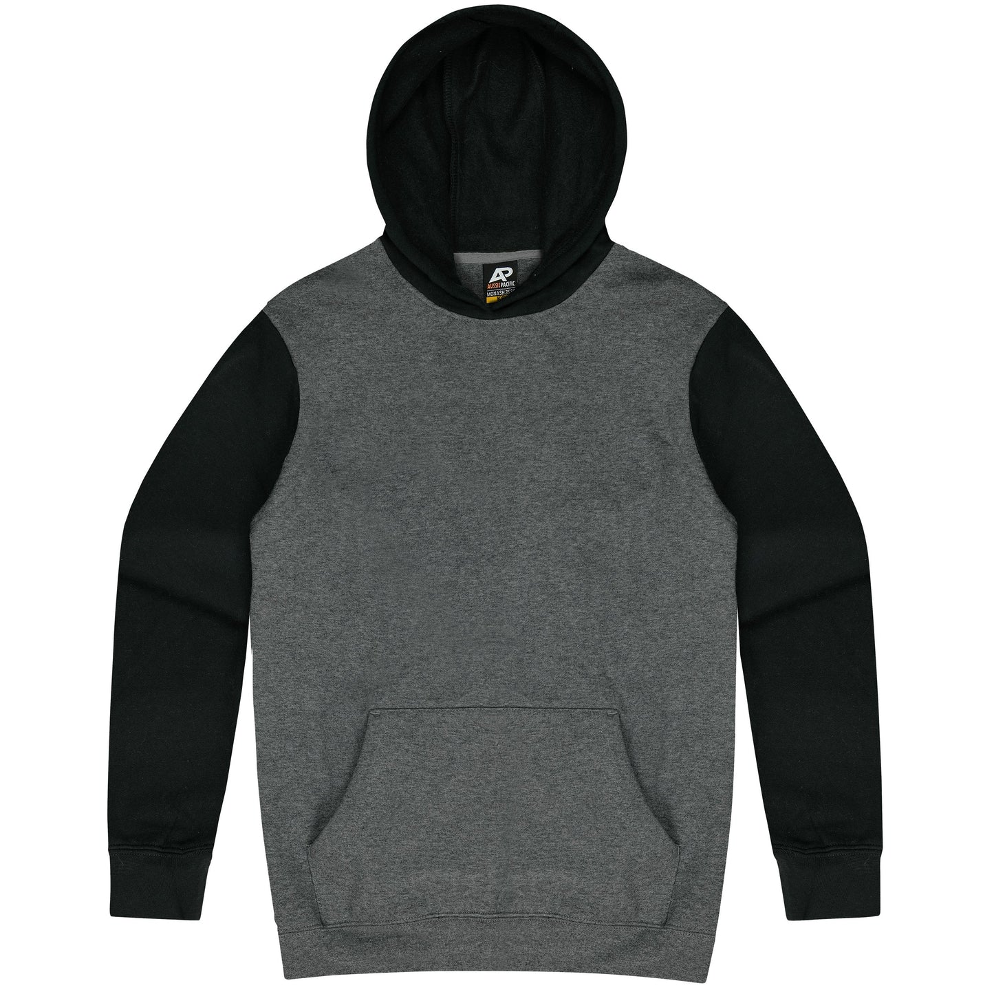 Charcoal/Black - Monash Mens Hoodies