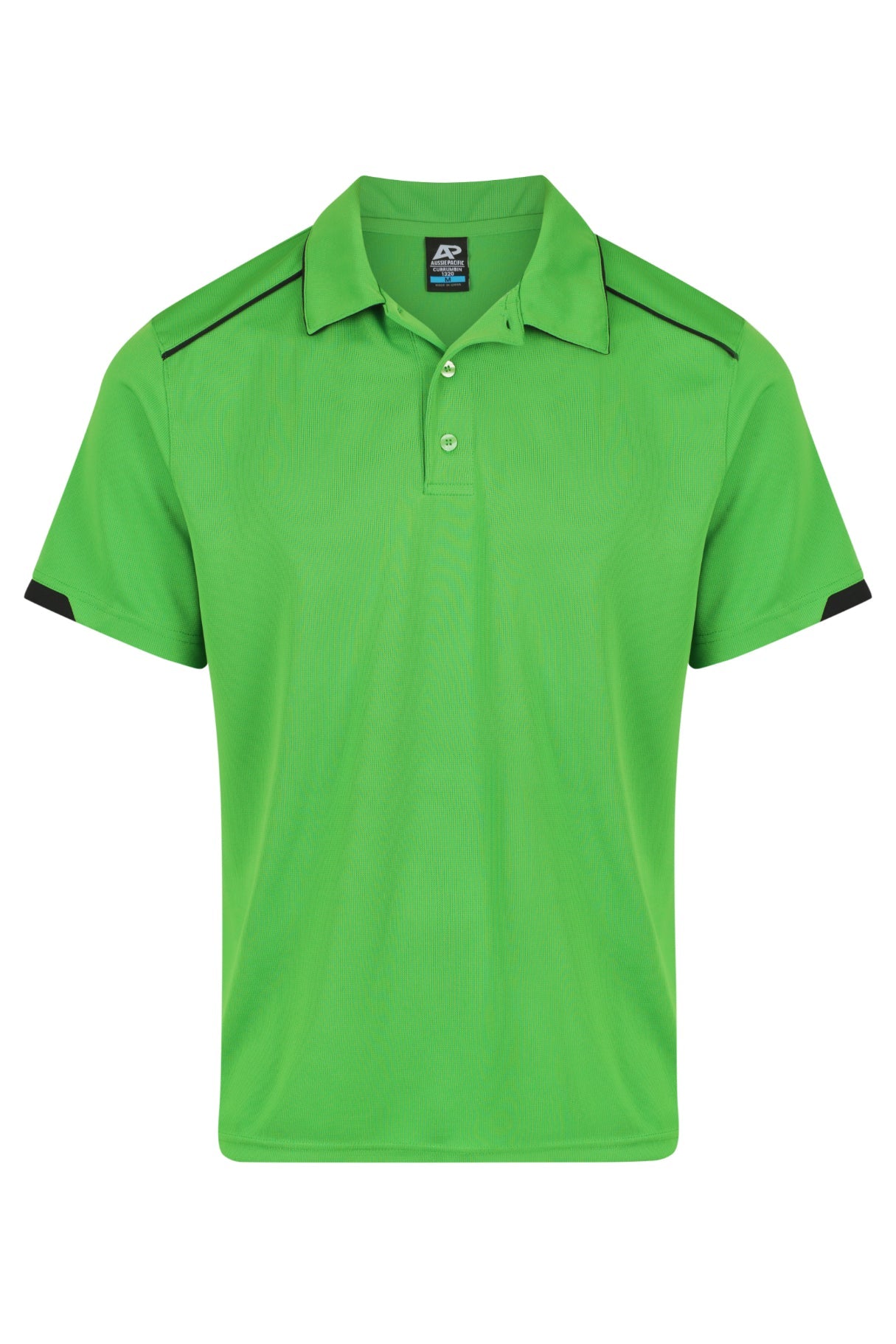 KAWA GREEN/BLACK - Currumbin Mens Polos