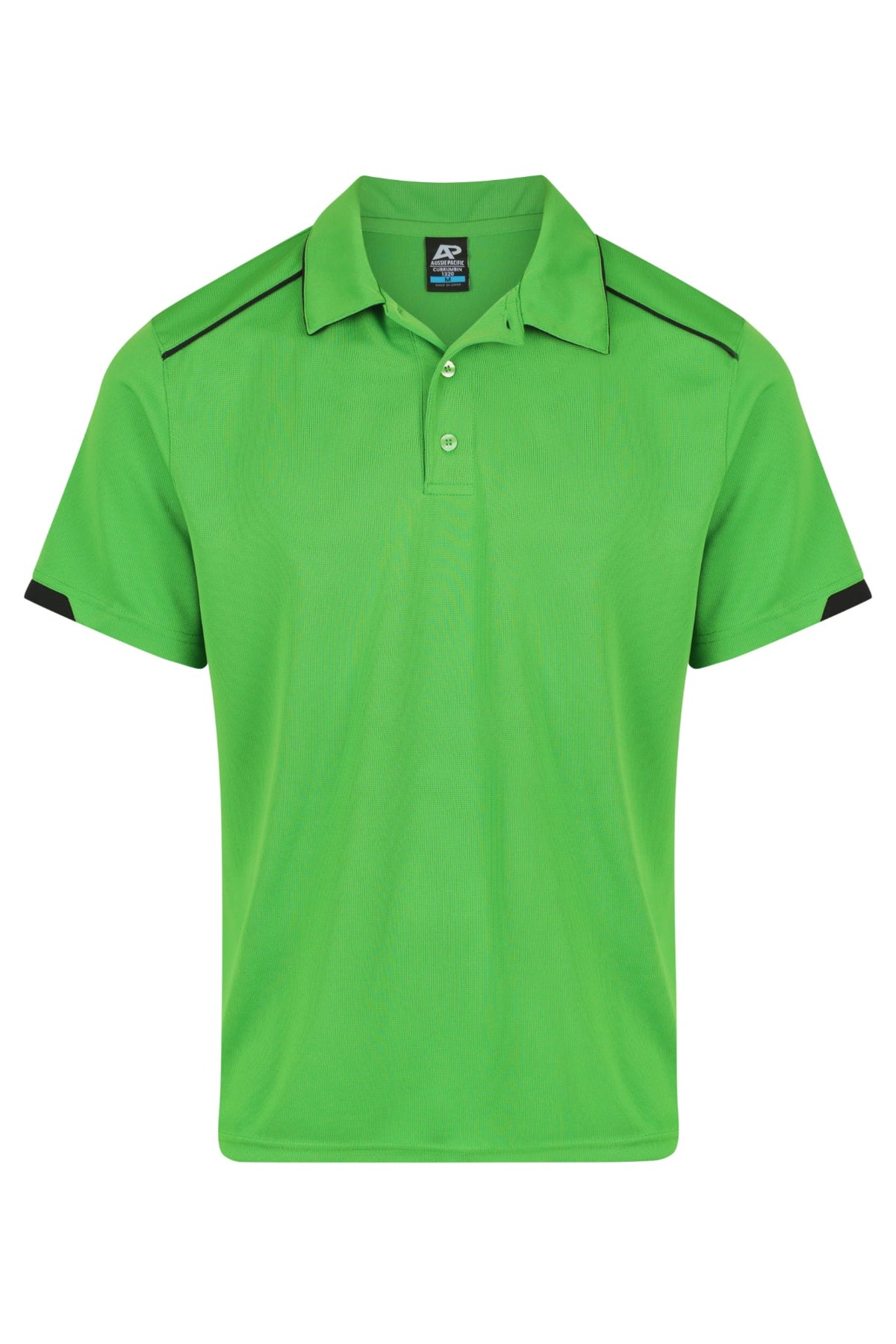 KAWA GREEN/BLACK - Currumbin Mens Polos