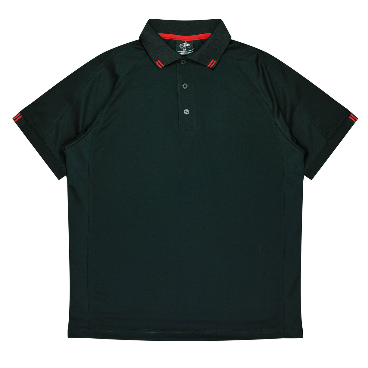 BLACK/RED - Flinders Mens Polos
